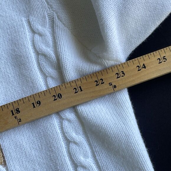 Novamen Cody Sweater Mens Extra Large XL Brown White Cable Knit Pullover - Picture 9 of 11